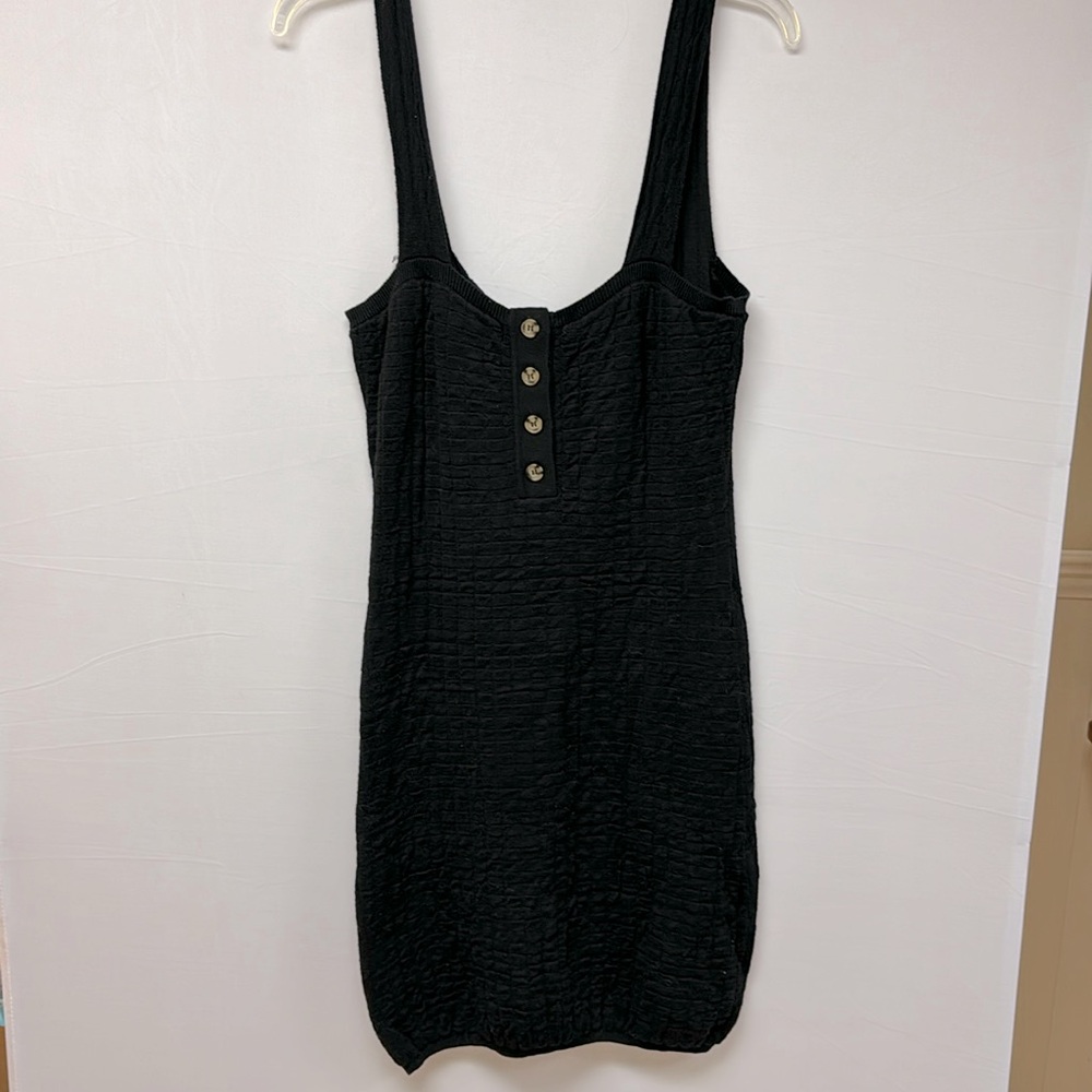 Free People Beach Tank Dress Black Size Medium - Picture 2 of 5